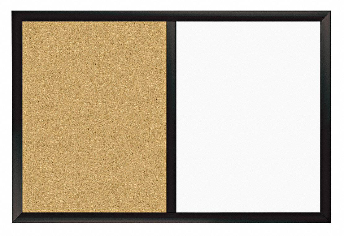 Dry Erase Board, Magnetic, 36 x 24 In.