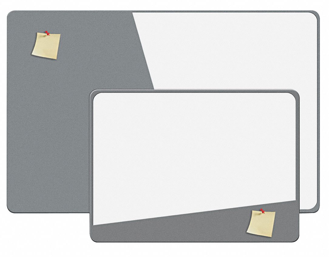 Dry Erase Board, Magnetic, Foam, 24x18 In.
