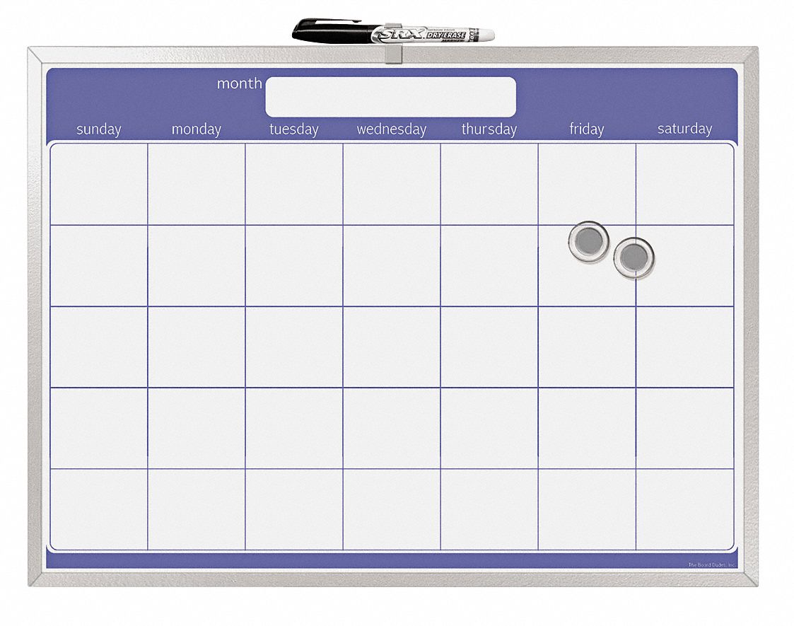 Mag Monthly Planner, Dry-Erase, 17 x 23 In