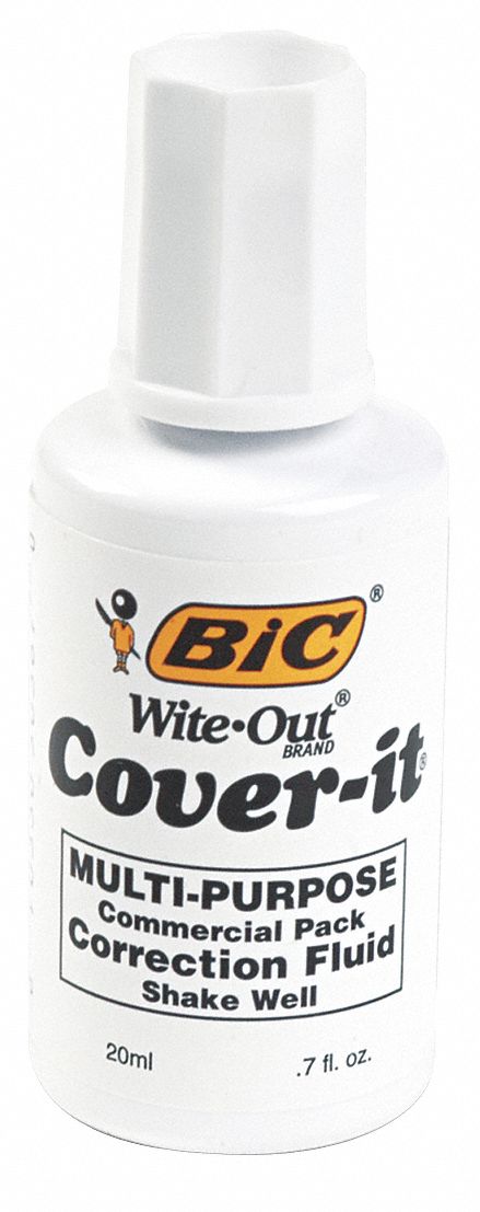 Commercial Correction Fluid, 20mL, White