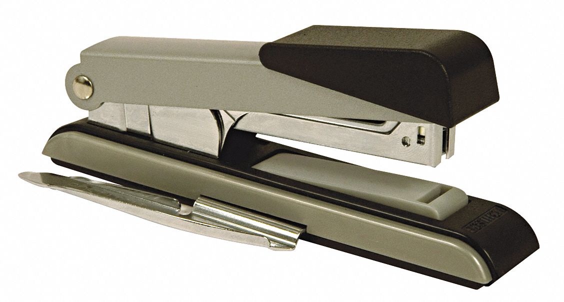 Flat Clinch Stapler, 40 Sheet, Black