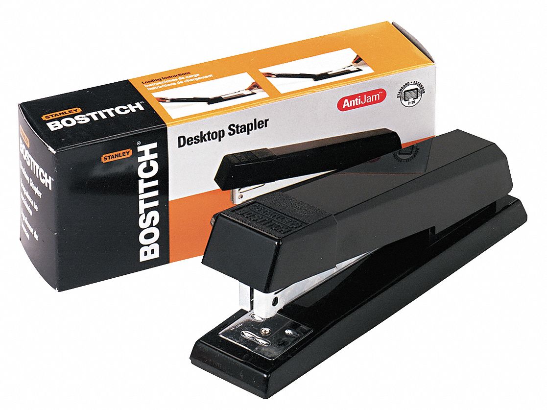 Full Strip Stapler, 20 Sheet, Black
