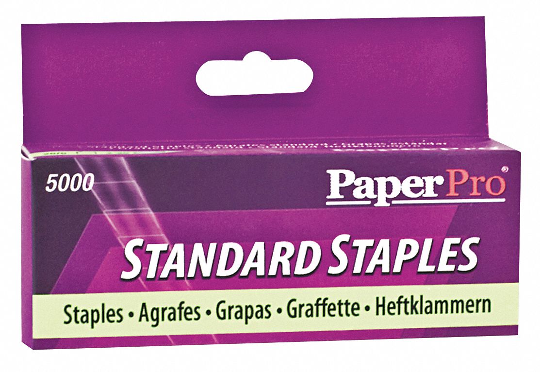 Staples, 1/4 In. Leg, Pk 5