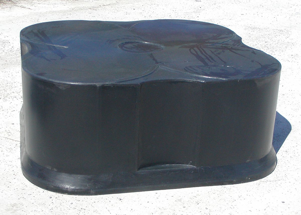 Cover for 4 Drum Basin, Black