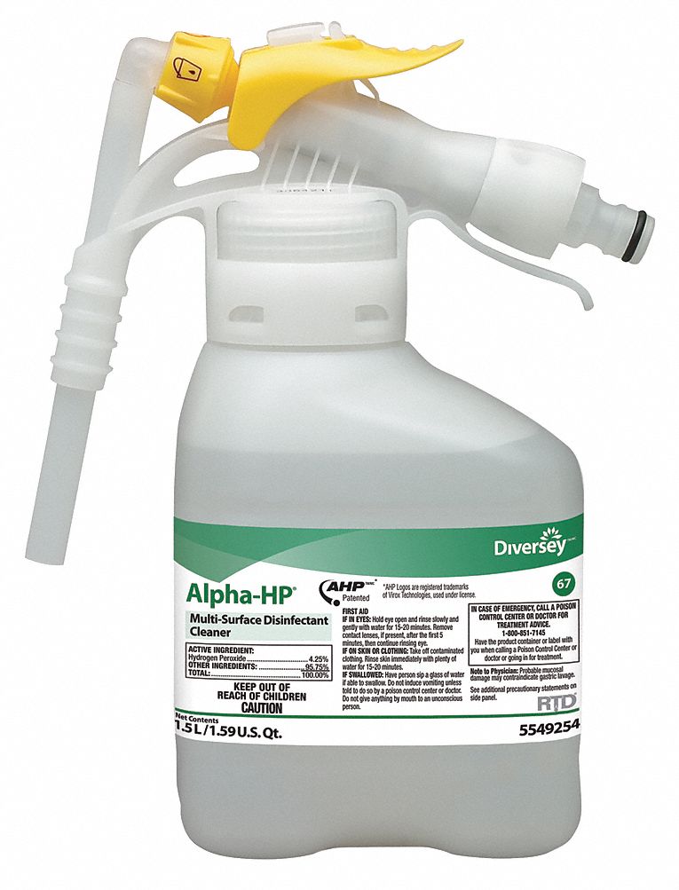 Alpha-HP Disinfectant Cleaner, 1.5 L, PK2