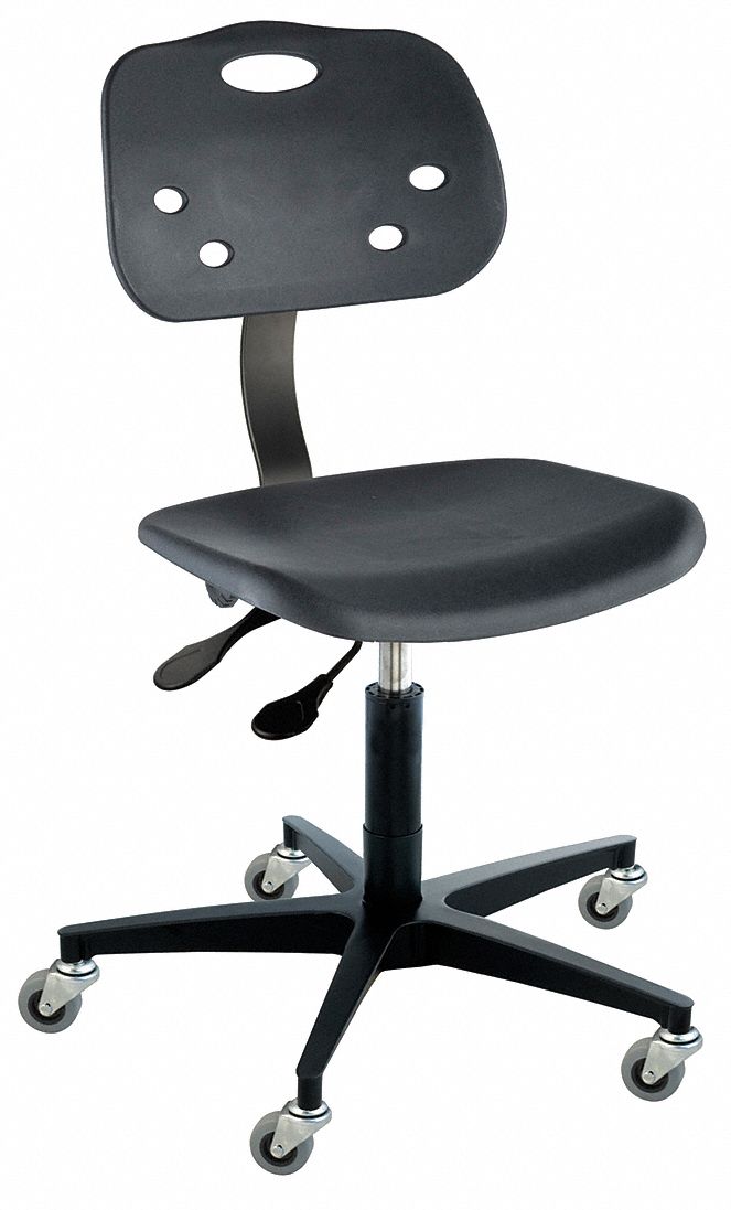 Ergonomic Chair, Black, Poly