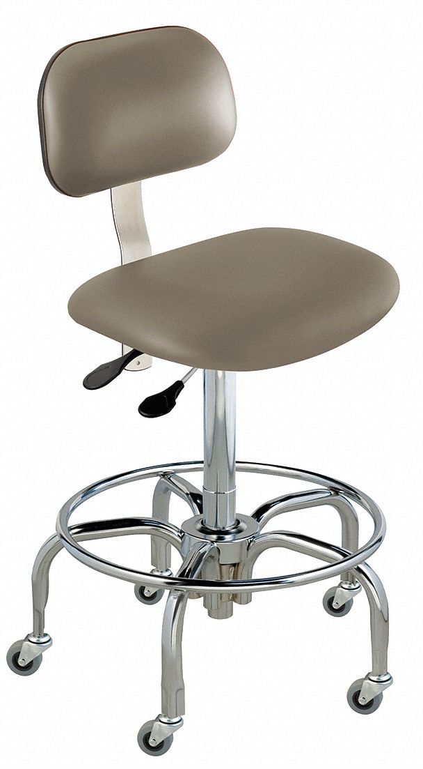 Ergo Chair, Gray, Vinyl, Class 1000