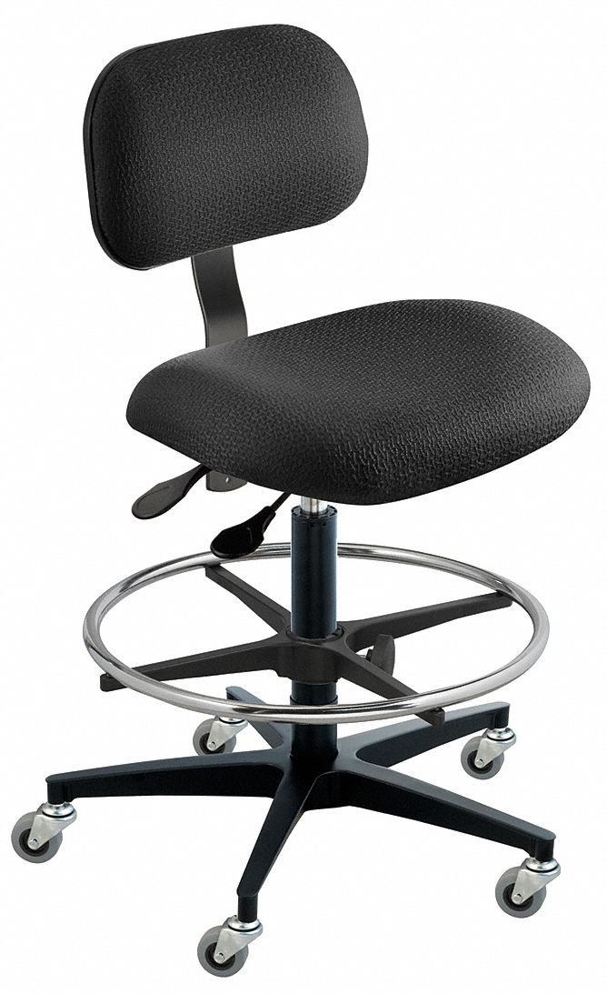 Ergonomic Chair, Black, Cloth