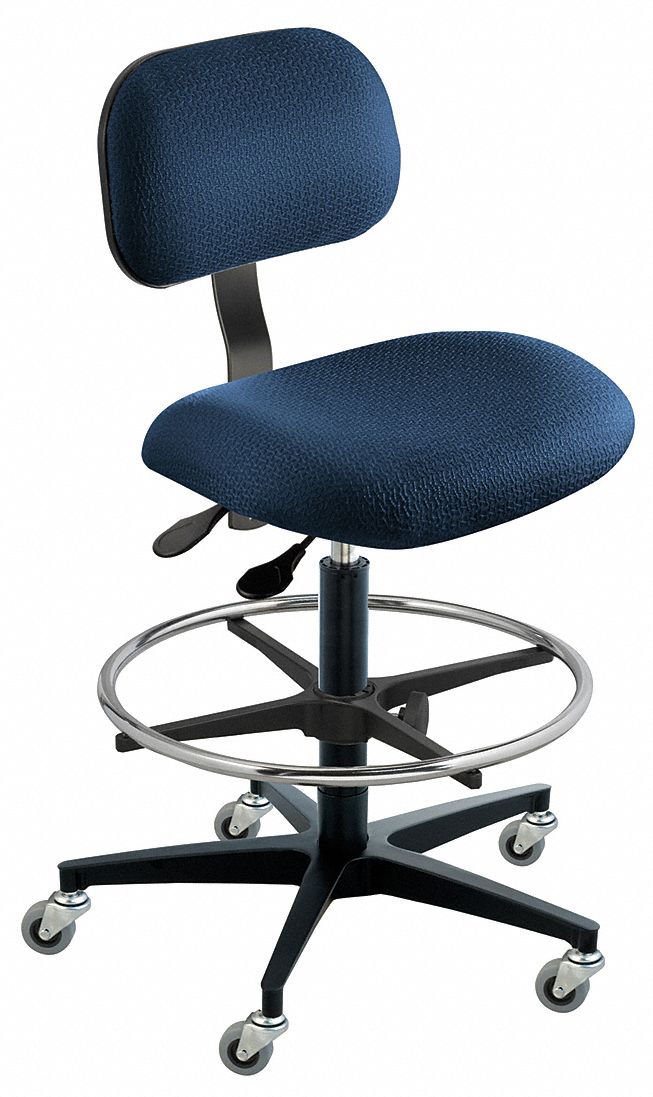 Ergonomic Chair, Navy, Cloth