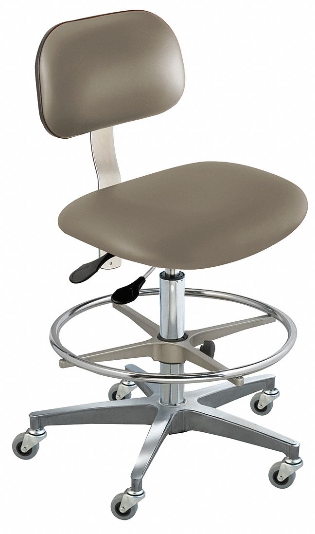 Ergo Chair, Gray, Vinyl, Class 1000