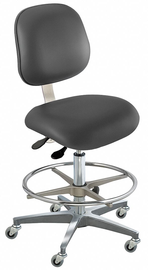 Ergo Chair, Black, Vinyl, Class 1000