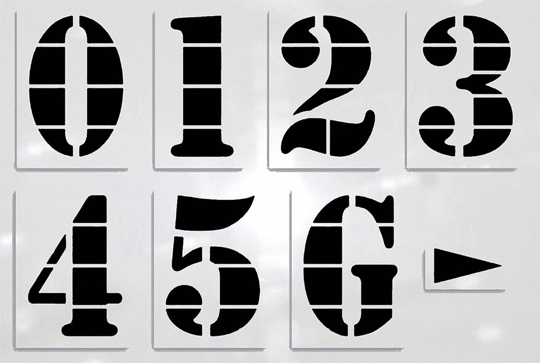 Stencil, Football Numerals