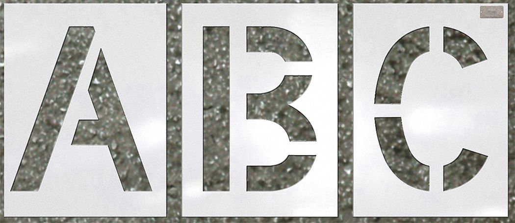 Stencil, Letter Kit, 36 x 16 In.