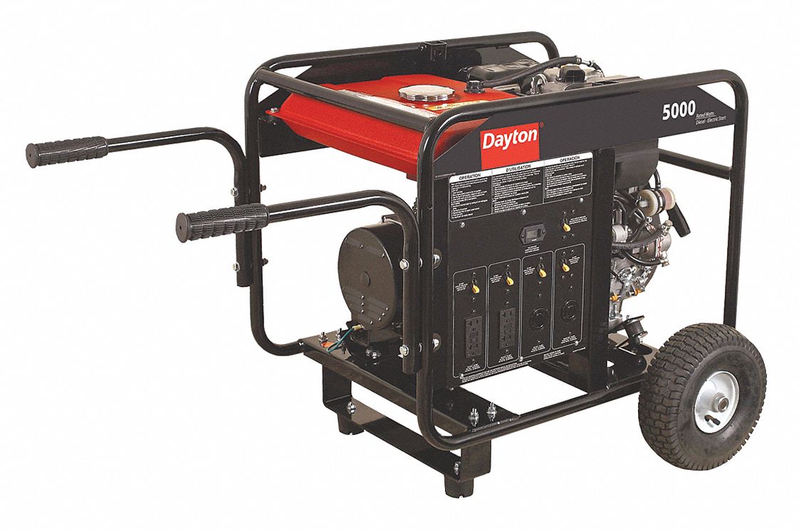 Portable Generator, Rated Watts5000, 442cc