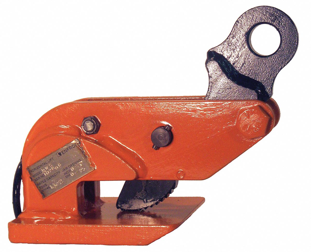 Clamp, Horizontal Locking, Cap 1000 Lb, PK2