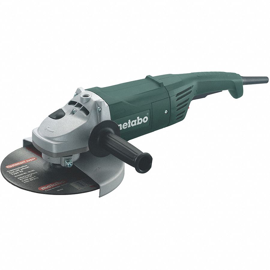 Right Angle Grinder, 15 A, 9 In