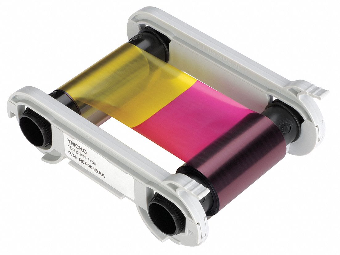 Multi Color Ribbon, 200 Cards Per Roll