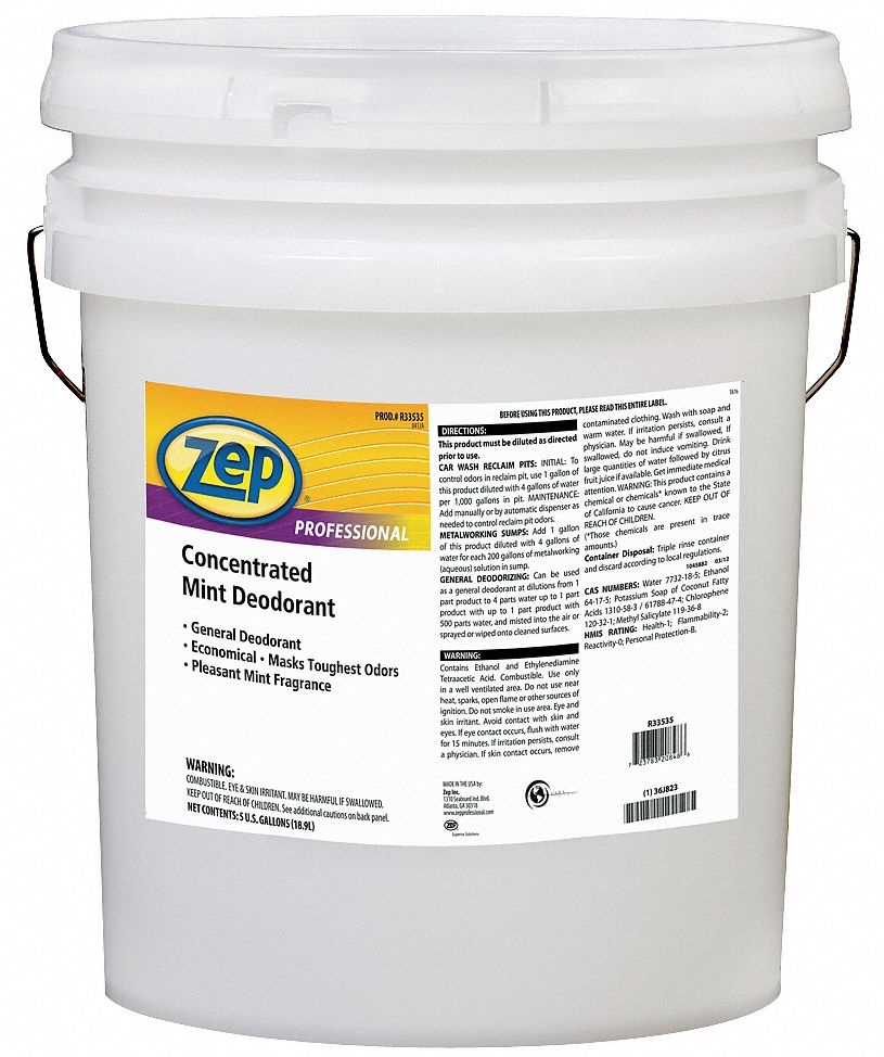 Deodorant, 5 gal, Mint