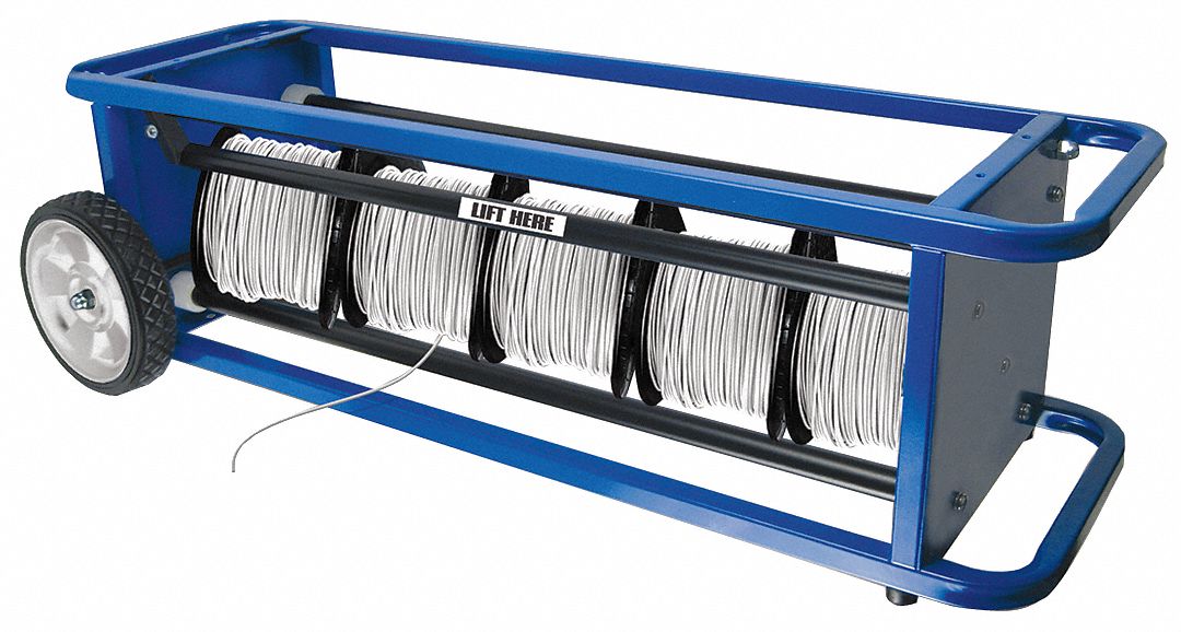 Wire Spool Cart w/Spring Loaded Access
