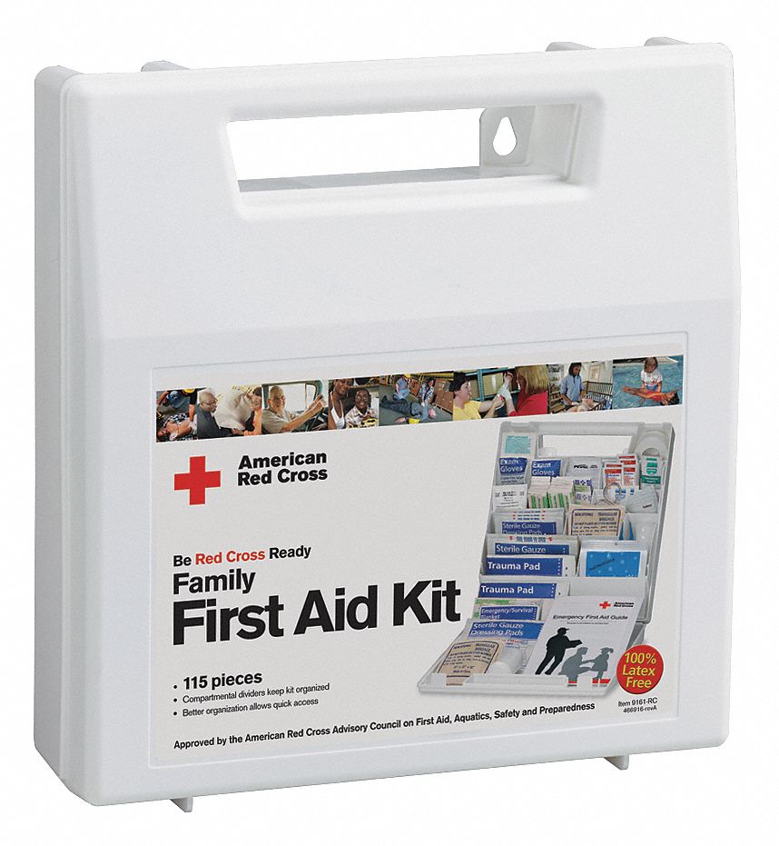 First Aid Kit, Family, Plastic, Eng, 115 Pc
