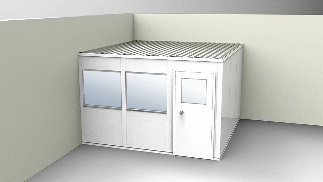 2-Wall Office, 12x12, Vinyl, Gray