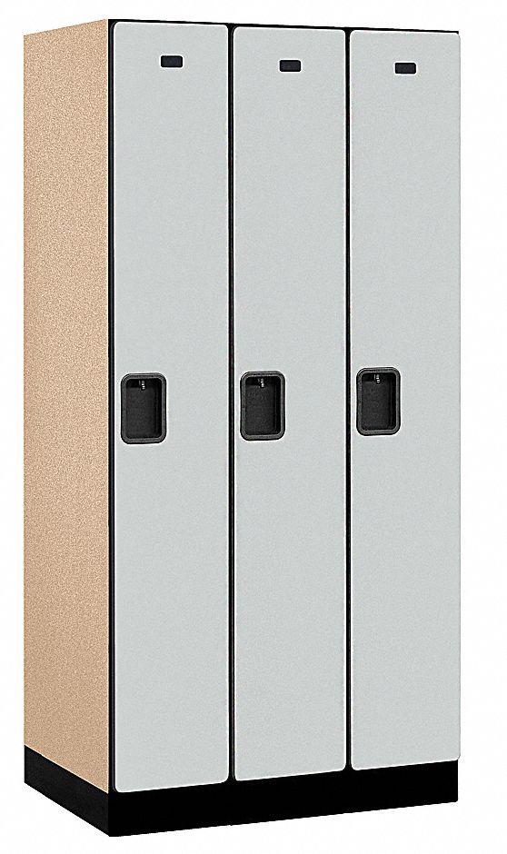 Assembled Locker, 1 Tier, 36x21x76, Gray