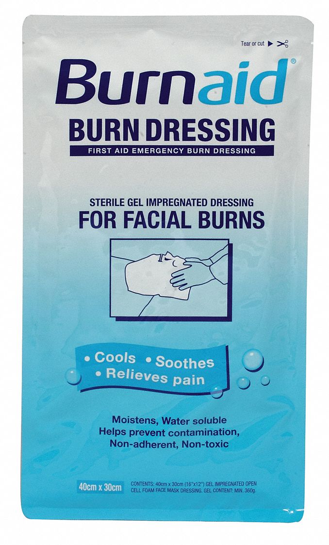 Facial Burn Dressing, 15-3/4x11-13/16 In