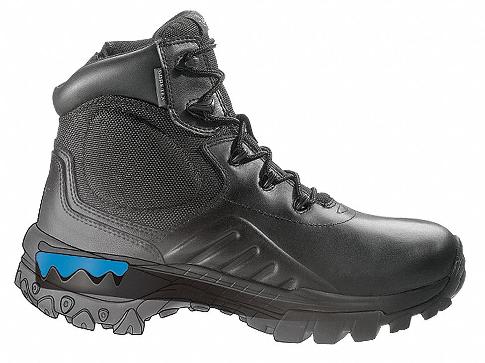 Boots, Mens, 14M, Lace/Side Zip, Black, PR