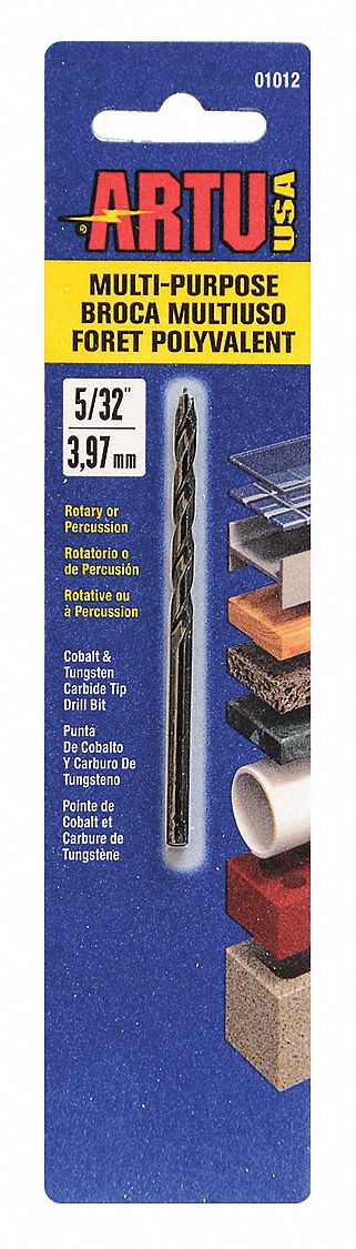 Multi Purpose Drill Bit, 5/32 x 3-1/8 In