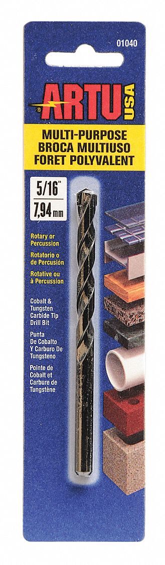 Multi Purpose Drill Bit, 5/16 x 4-1/2 In