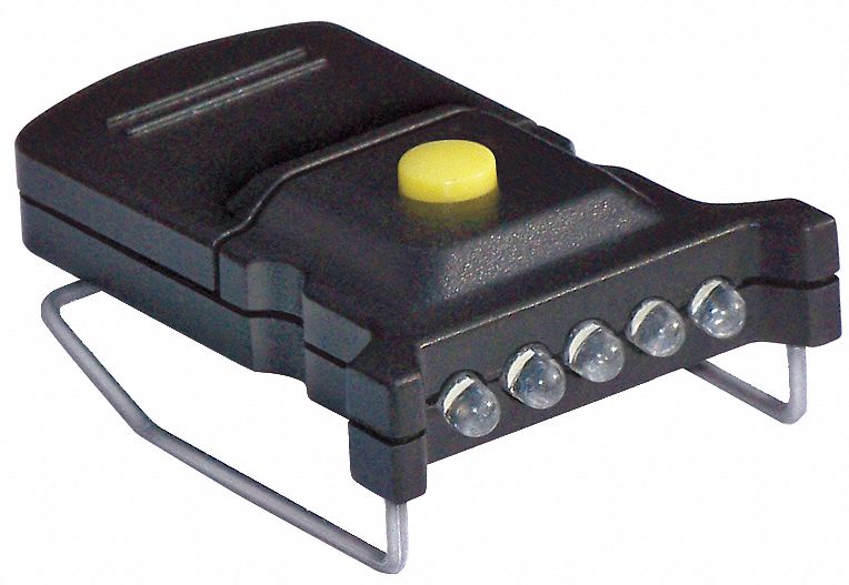 LED Hat Clip, Black, PK 2