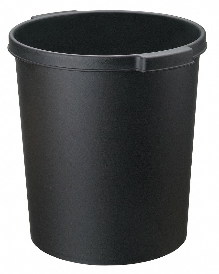 Indoor Wastebasket, Black