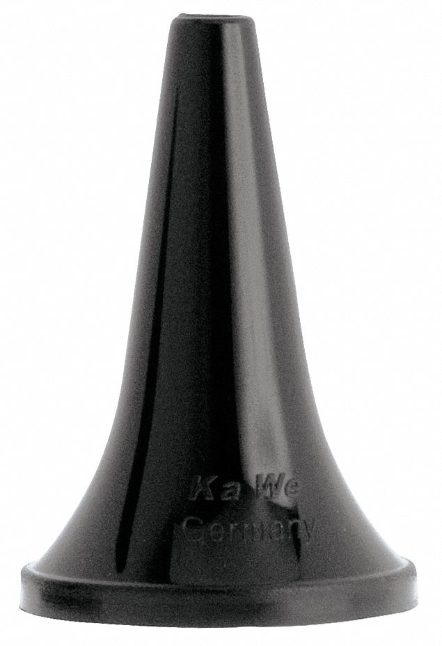 Disp Ear Speculum, 4mm, Black, PK 1000