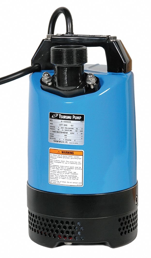 Submersible Dewatering Pump, 1 HP, 115V
