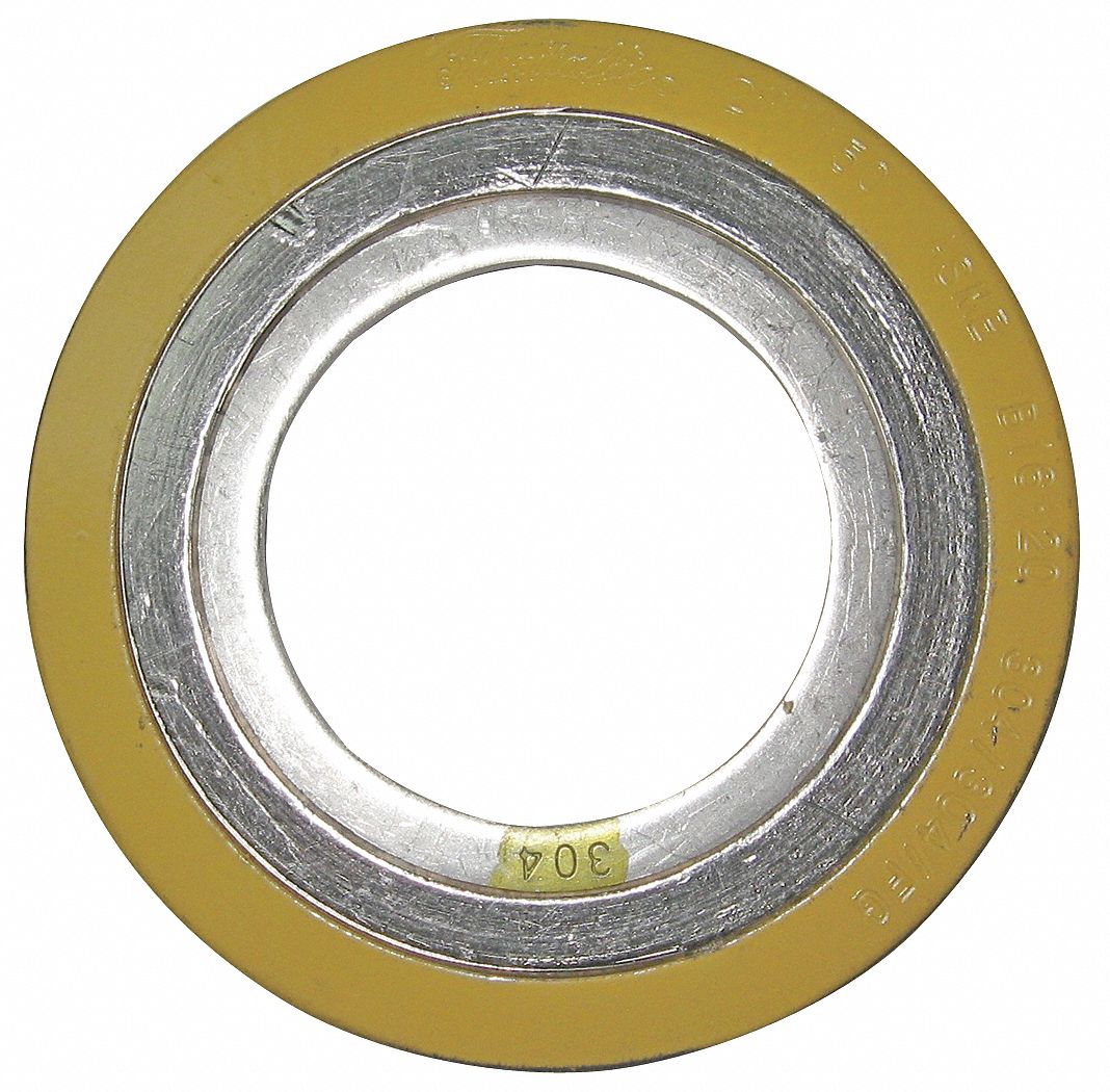 Spiral Wound Metal Gasket, 2-1/2In, 304SS