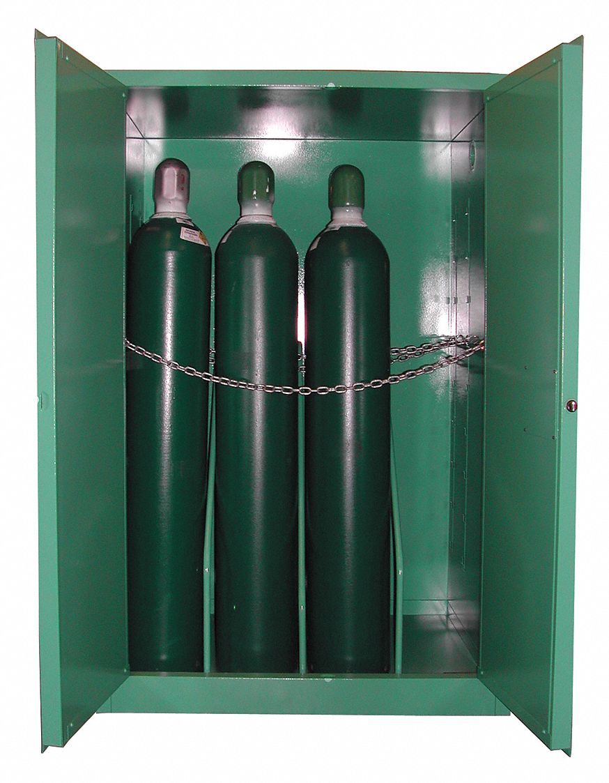 Gas Storage Cabinet, 9 - 12 H Cyl