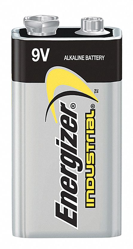 Battery, Alkaline, 9V, PK 12