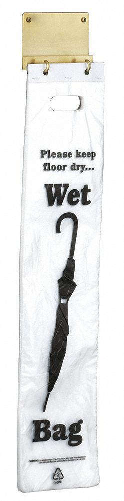 Wet Umbrella Bag Holder, Brass