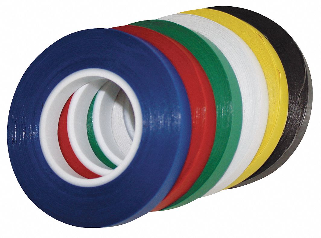 Chart Tape, Black, 1/4 In Wide