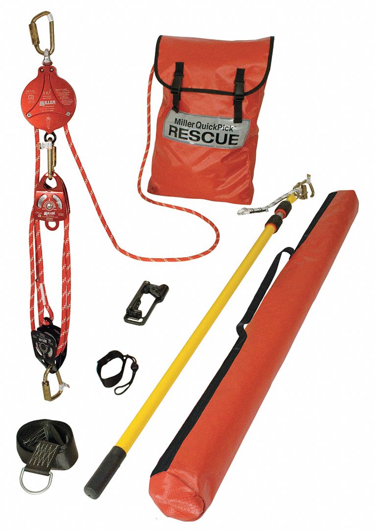 Rescue System w/ BackUp Brk, Cable 25 ft
