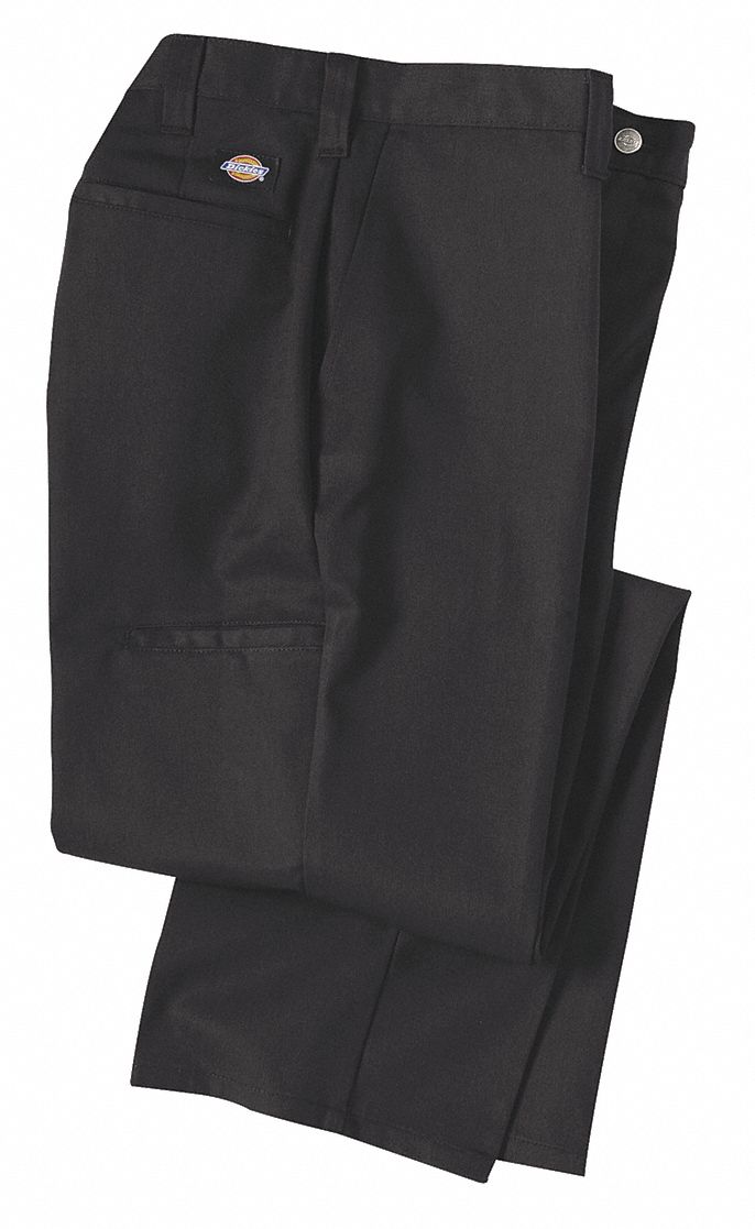 Industrial Work Pants, Twill, Black, 30x34