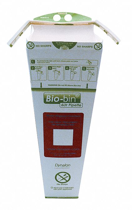 Bio-bin Waste Container, 6L, PK 40