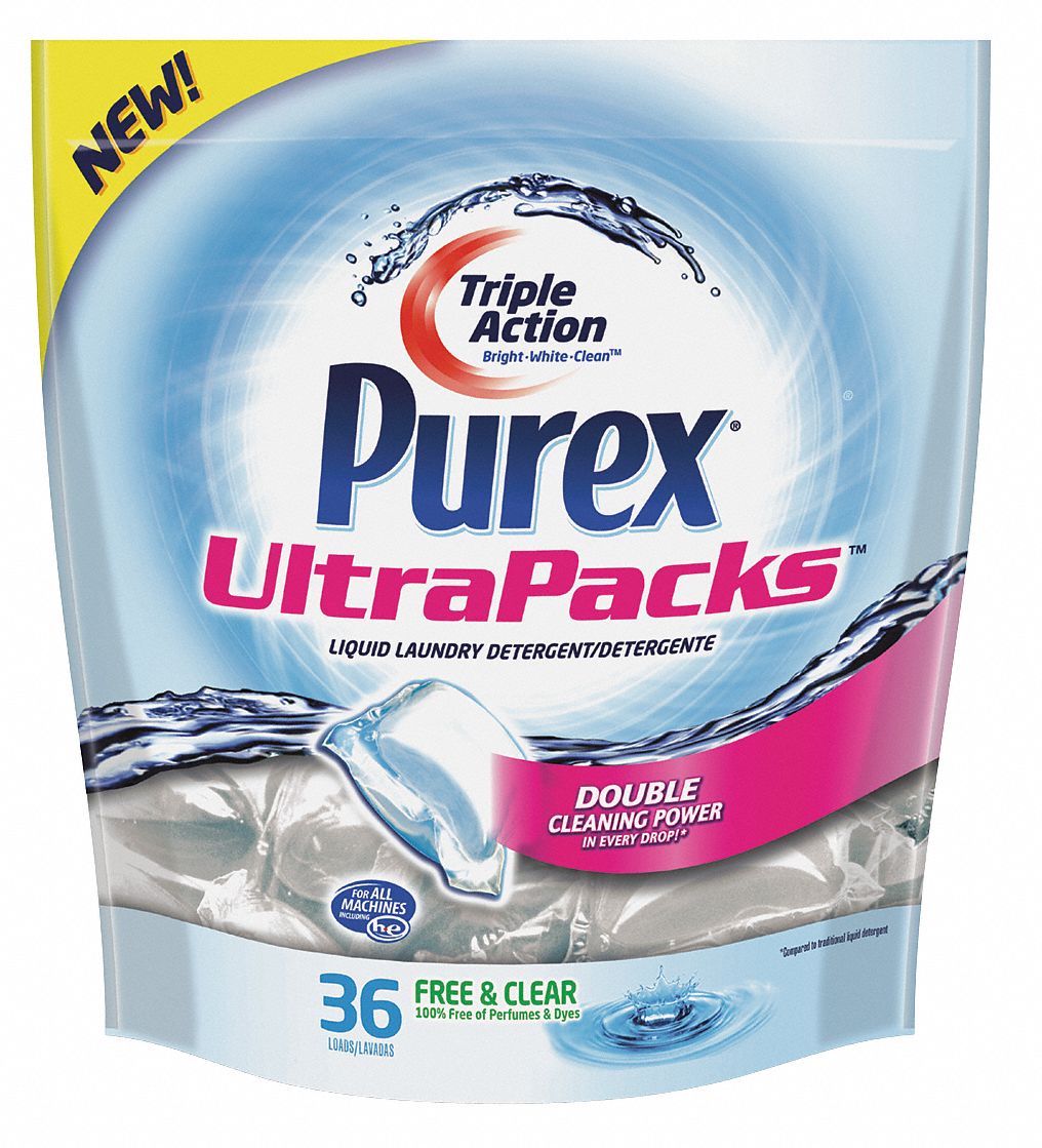 Laundry Detergent, 36 Pks Per Bag, PK4