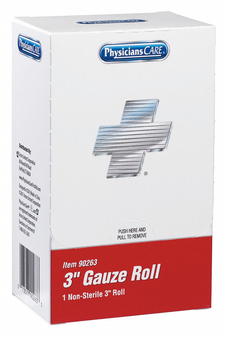 Gauze Roll, 3 In x 4 Yd