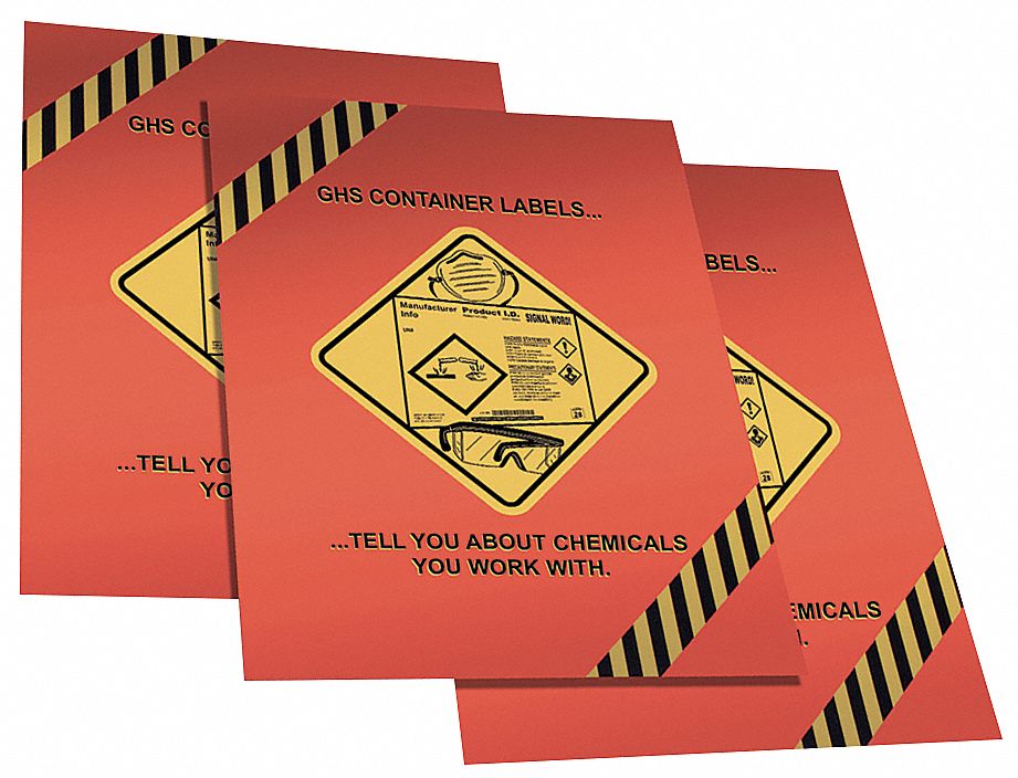 Safety Poster, 28 x 15In, Laminated Ppr