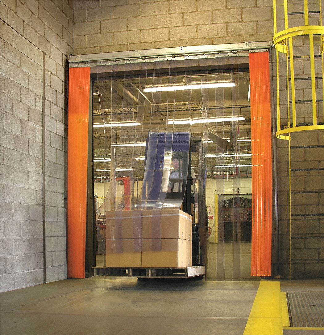 Strip Door, 6W x 7H, Standard Smooth PVC