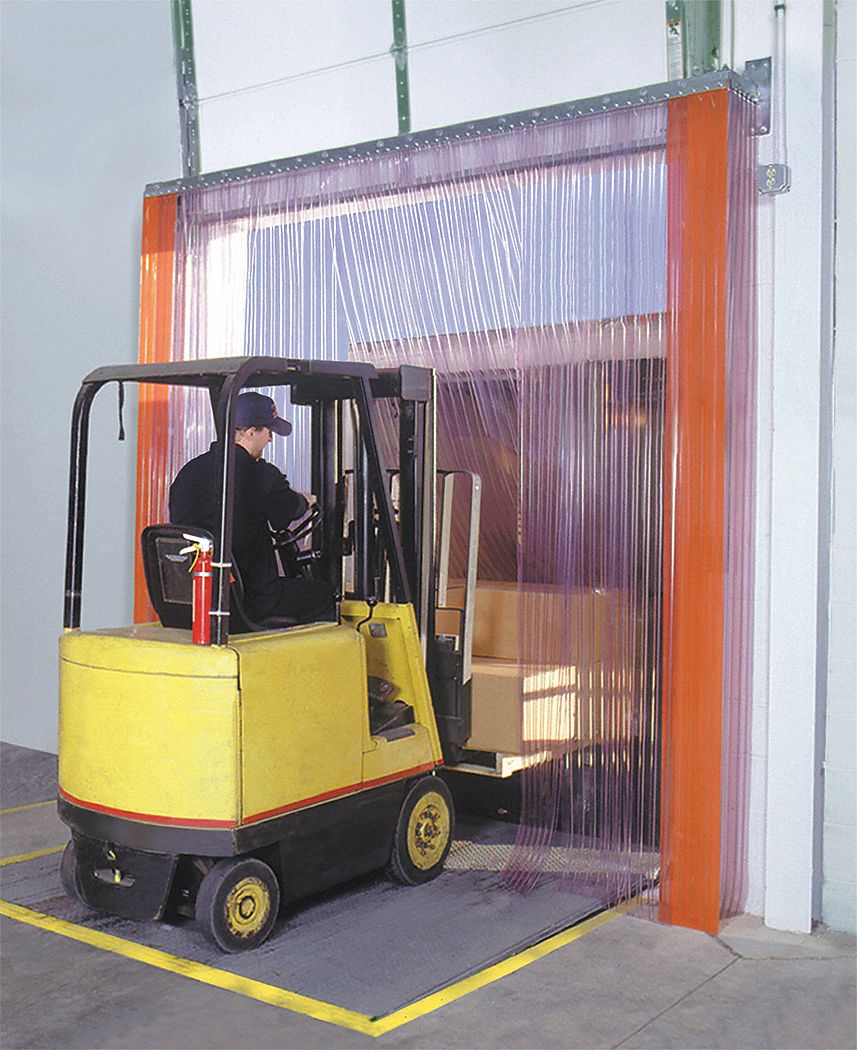 Strip Door, 7W x 10H, Low Temp Smooth PVC
