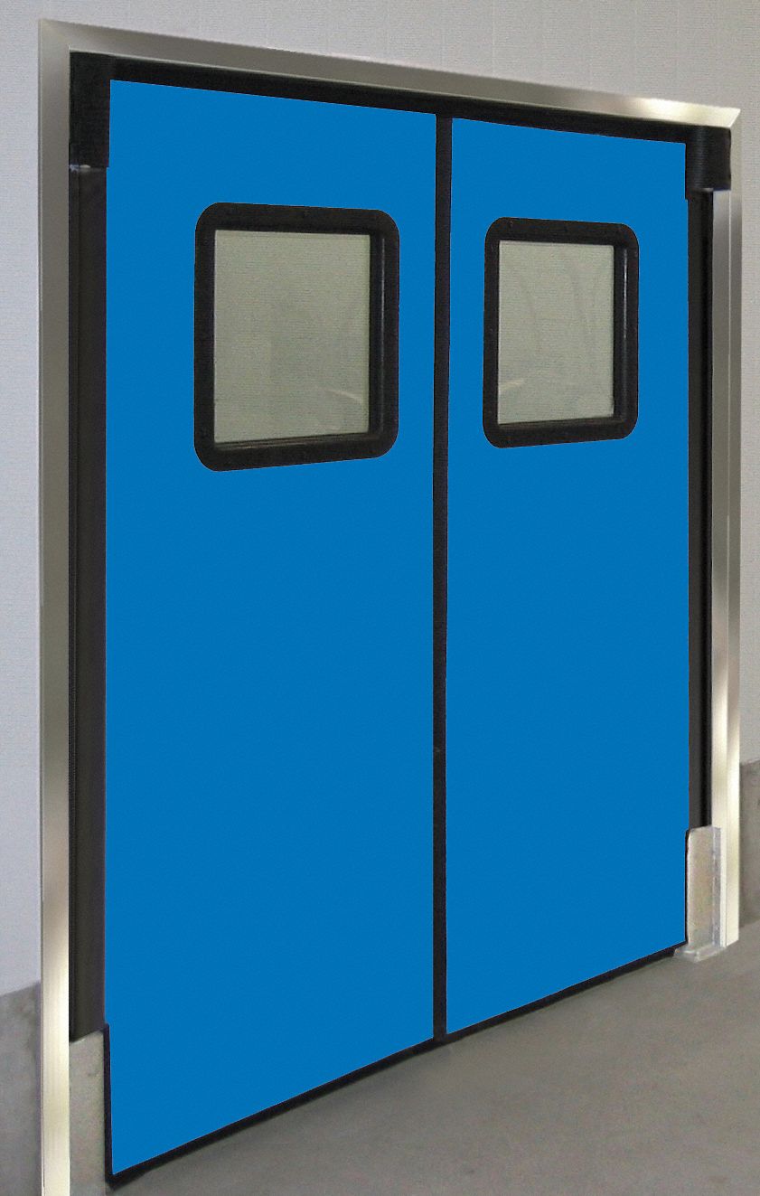 Door, Swinging, 3 ft x 7 ft, Royal Blue