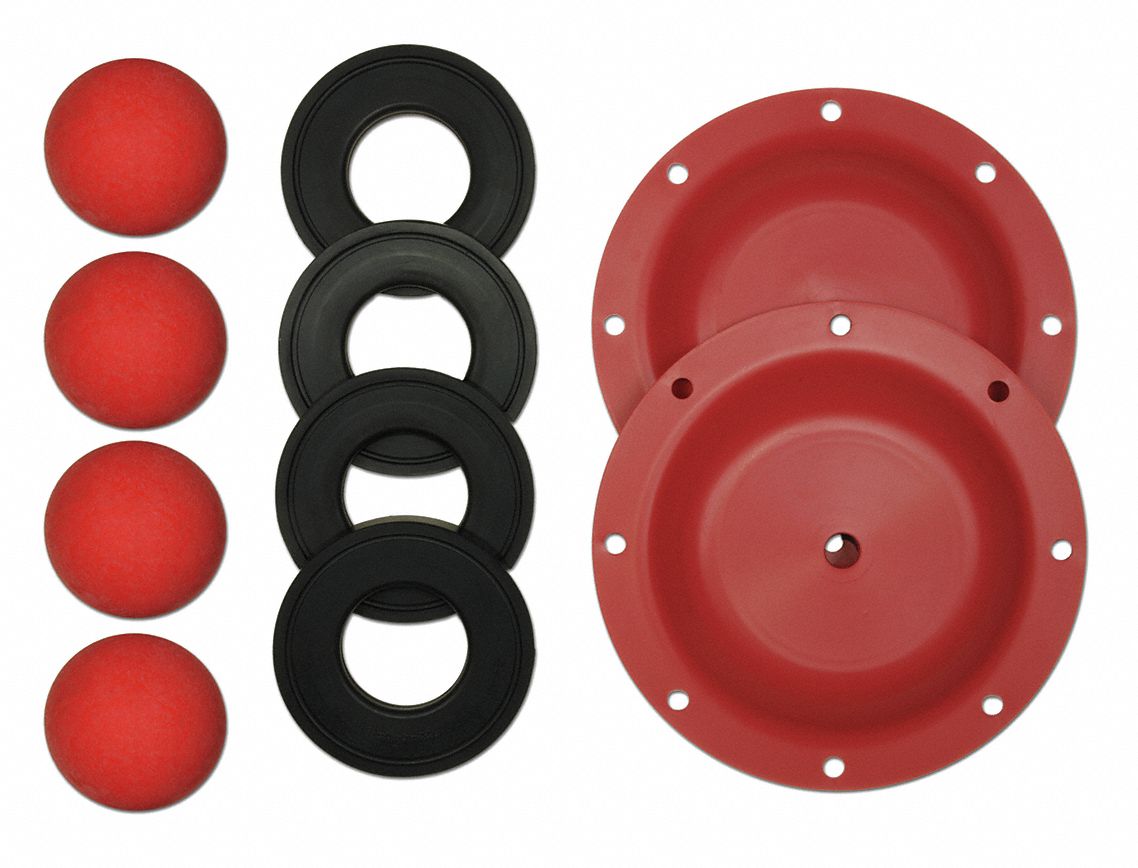 Repair Kit, Santoprene, Fluid, 1/4 In Pump