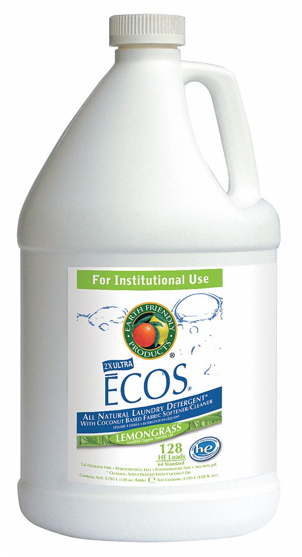 Laundry Detergent, 1 gal., Lemongrass